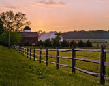 Sunrise at the Bushrod Lynn Farm