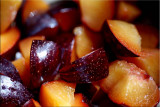 Diced Fresh plums