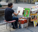 Peintre dans la rue
