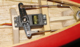23. Rudder servo connected to rudder