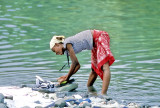 Girl Washing on the River Io