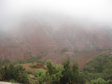 High Atlas Mountains in the rain