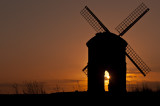 Windmill at sunset