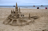 Chateau de sable, plage de Sandy Hook Havre-Aubert