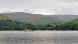 A steamer on Ullswater Lake