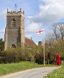 Plumstead Church showing St Georges Day Flag