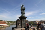 St. John of Nepomuk statue on Charles Bridge