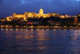 Buda Castle on our final night on the river