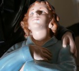 scary religious statue light.