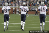 New England Patriots quarterbacks Hoyer, Brady and Mallet