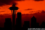 Seattle Sunrise Silhouette