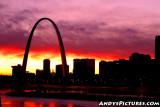 St. Louis Sunset Silhouette