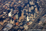 Aerial of downtown Cincinnati, Ohio