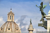 Victor Emmanuel Monument, Trajans Column and the Church of Holy Name of Mary  - Rome, Italy