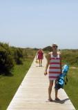 On the walk to the beach at Sullivans Island