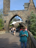 Leaving Hogsmeade--Katy looking at her hotel room key