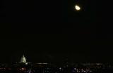 Moon Rise over the U.S. Capitol Building