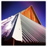 Winter cools off the barn at Foresta - Hipstmatic