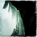 Icicles at the Entrance to the Wawona Tunnel - Hipstmatic