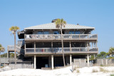 Our vacation home (The Whaley House), view from the beach