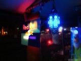Qatar Bar at night.