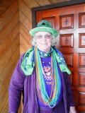 13. St.Patricks Day/ Mardi Gras Red Hat Lady