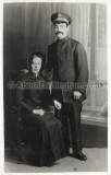 Margaret & Harry Nottger in Salvation Army uniform, sent to Meggie, Harrys sister in Huddersfield