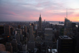 Sunset from the Top of the Rockefeller Centre