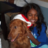 Maggie Claus and friend