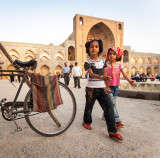 Two girls and a bicycle - Esfahan