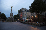 Evening scene on Place Drouet dErlon in Reims