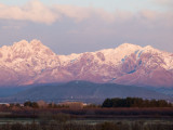 Sunset #2 on snow covered Organ Mountains, NM