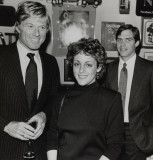 Robert Redford, Abra Coleman and Dan Bell at a reception before the screening of The Natural.