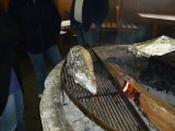 The Boar Head on the Grill