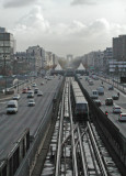 Metro line 1 near La Defense