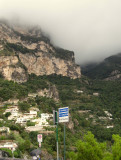 Positano - mists on hillside