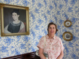 Diana on historic house tour