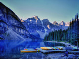 Canoes On Lake Louise