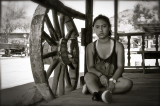 Hannah at Ghost Town