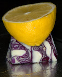 lemon and red cabbage