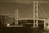Ship Under Golden Gate Bridge
