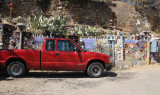 mosaic wall on lane off Maxfield road in Old Bisbee - view 1