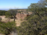 stone ruins on trail up on Juniper Flats