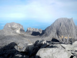 (4095.2M) Left Oyayubi Iwu Peak 3975.8M (means big thumb in Japanese). Middle - Dewali Pinnacles, Right - Peak Victoria 4091M