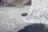 Flight over Petersburg area, glacier