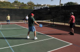 THE GAMES ARE ALWAYS FRIENDLY AND PICKLE BALL TOURNAMENTS ARE GREAT FUN