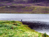 Fishing in Asta Loch, Shetland Islands