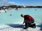 Water is About 100 degrees Farenheit in the Blue Lagoon