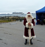 Santa on the Dock at Nuuk, Greenland