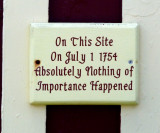 Sign on Building in Mahone Bay, Nova Scotia